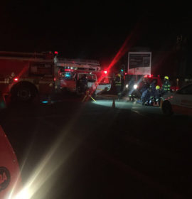 Taxi t-bones fire truck, at least 14 injured