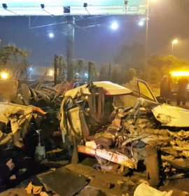 One killed, another injured in crash into truck on the M4 North Bound
