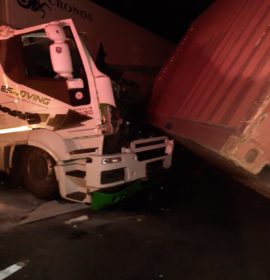 Two-truck collision in Harrismith leaves one injured