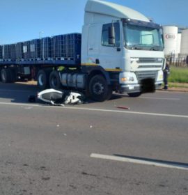 Truck and motorcycle collision leaves one injured in Factoria