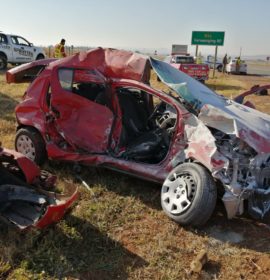 Truck and car collide leaving one dead, two injured in Potchefstroom