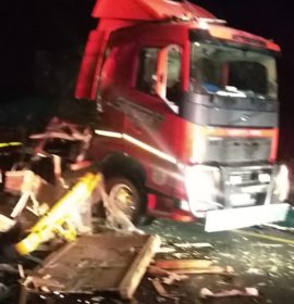 Two truck collision on the N3 leaves one injured