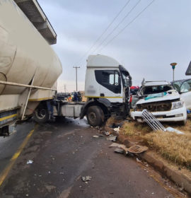 One critically injured in a collision involving a truck in Benoni