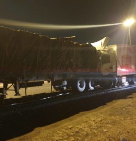 One injured in a two-truck collision on the N12