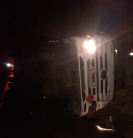 Truck rollover leaves one injured on the N3