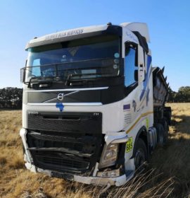 One injured in a truck collision in Harrismith
