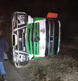 One injured in a truck collision in Harrismith