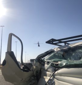 Gauteng: Driver airlifted after slamming into the back of a truck