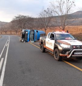One injured in a truck rollover in Nelspruit