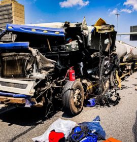 Heavy truck collision in Kempton Park