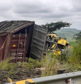 One injured in a serious truck collision in Harrismith