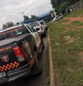 Truck collision in Honeypark
