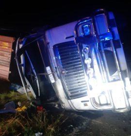 One injured in a truck rollover on the N3