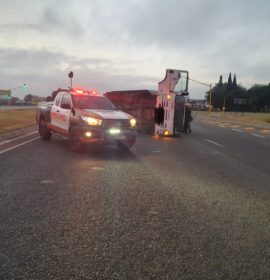 Truck rollover on the Great North Road and Lanseria Road