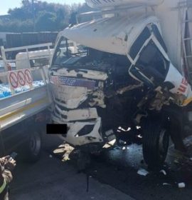 One injured in a truck collision in Bedfordview