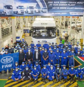 7 000th Unit assembled at FAW trucks’ Coega Plant