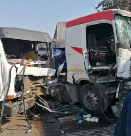 Seriously injured truck driver freed using jaws of life in Umbilo Durban