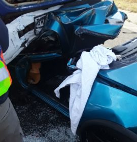 Driver critical following collision with a truck in the East Rand