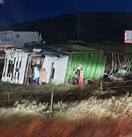 One person suffers minor injury in a rollover crash near Harrismith