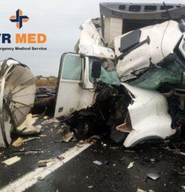 Traffic delayed after trucks collided on the N1 between Winburg and Verkeerdevlei Toll Plaza