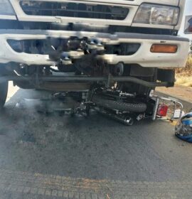 A motorcyclist has been killed in a collision involving a truck and a motorcycle in Gauteng