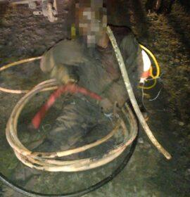 Soldiers arrest cable thief at Camden Power Station