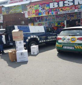 Confiscation of illegal cigarettes and drugs to an estimated value of R350 000
