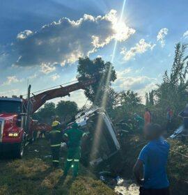 One airlifted after entrapment in garbage truck rollover