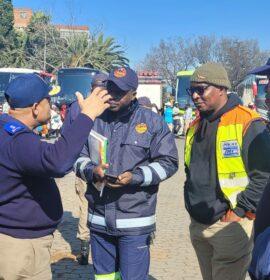 Cross-border transport operation in the Johannesburg CBD