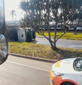 Truck rollover on the R34 coming into Empangeni