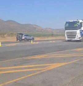 Women in policing operation along the N4 Road near Malalane, the road which is heading to-and-from Mozambique