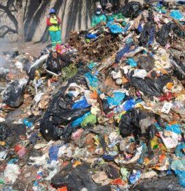 Public warned not to put hot ash, garden waste or rubble waste inside the waste bins