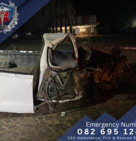 Truck and bakkie collide in a fatal crash on the R511 outside of Brits