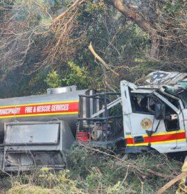 Fire Truck Incident During Bredasdorp Veldfire Response