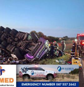 VRMED responded to a truck crash on the N1, Bloemfontein