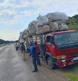 Tshwane Metro Police Department (TMPD) Enforcement Action On Overloaded Truck Stopped on R513