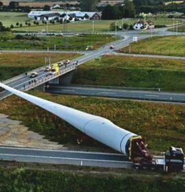 Traffic on the R60 temporarily affected once a week until July 2026 due to the transport of large wind turbine components