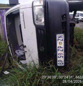 Rollover crash after the New England bridge
