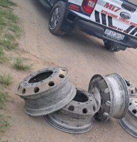 Mi7 Teams Recover Suspected Stolen Truck Rims