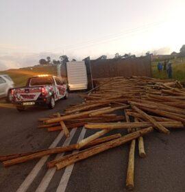 Truck rollover near Lurhasini
