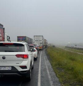 Truck crash on the N3, Escourt