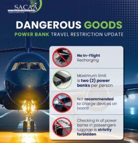 Air travellers alerted to regulatory requirements for carrying and using lithium-ion power banks onboard aircraft