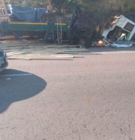 A truck driver injured after being ejected from the vehicle following a crash on the R81 at Ga-Sekgopo