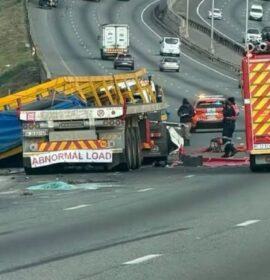 A truck driver has been killed in a fatal crash on the N12 near Johannesburg