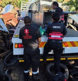Four injured after truck crashes into business premises on Old R102 in Ottawa