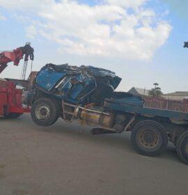 Truck retrieved after rollover on the R71 in Magoebaskloof