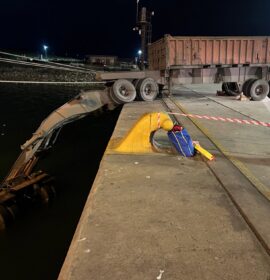 A truck and the body of the driver recovered at the Port of Ngqura