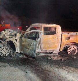 A truck and a bakkie collided on the R71 at Letsitele