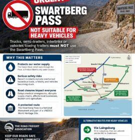 Transport operators and truck drivers urged to AVOID the Swartberg Pass between Prince Albert and Oudtshoorn