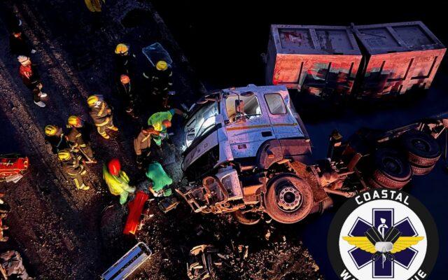 The Coastal Water Rescue squad was activated to respond to the N2 Bridge